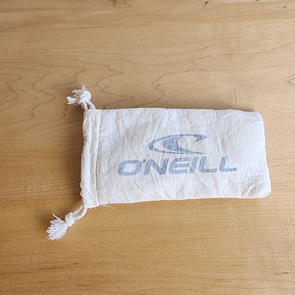 O'Neill Sunglasses Pouch Case Drawstring White Logo Soft Cloth 6.75"